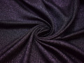 Плательная черная фиолетовая ткань люрекс полиэстер БА464