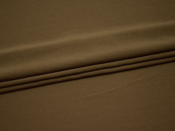 Плательная коричневая ткань полиэстер БА213