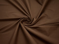 Плательная коричневая ткань хлопок эластан БА212