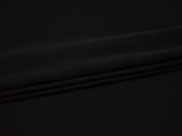 Плательная черная ткань полиэстер БА174