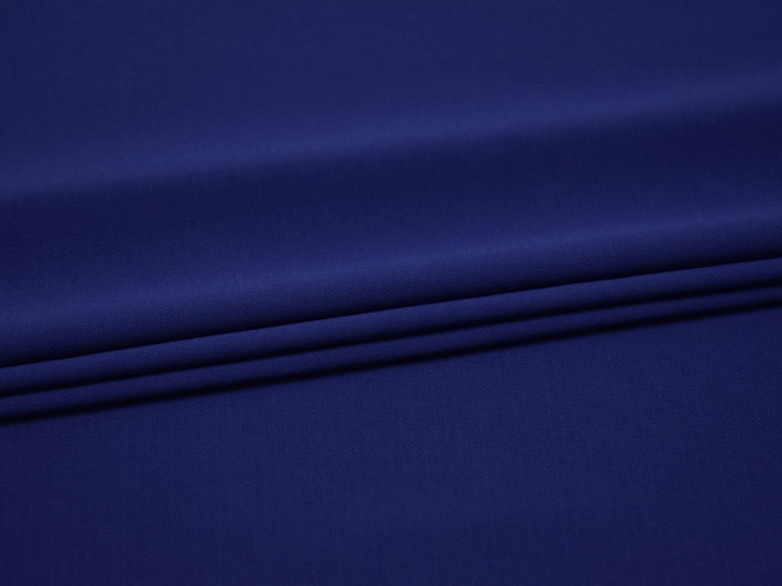 Плательная синяя ткань полиэстер БА173