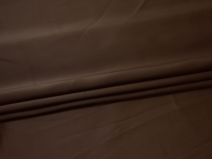 Плательная коричневая ткань полиэстер БА284