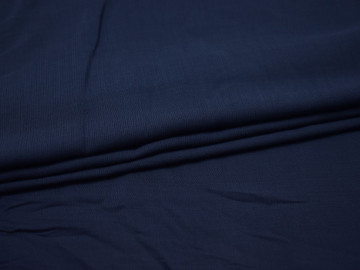 Плательная синяя ткань хлопок БВ134