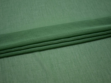 Плательная зеленая ткань хлопок БВ262