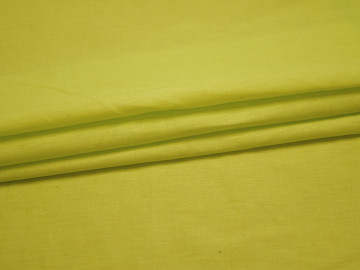 Плательная салатовая ткань хлопок БВ192