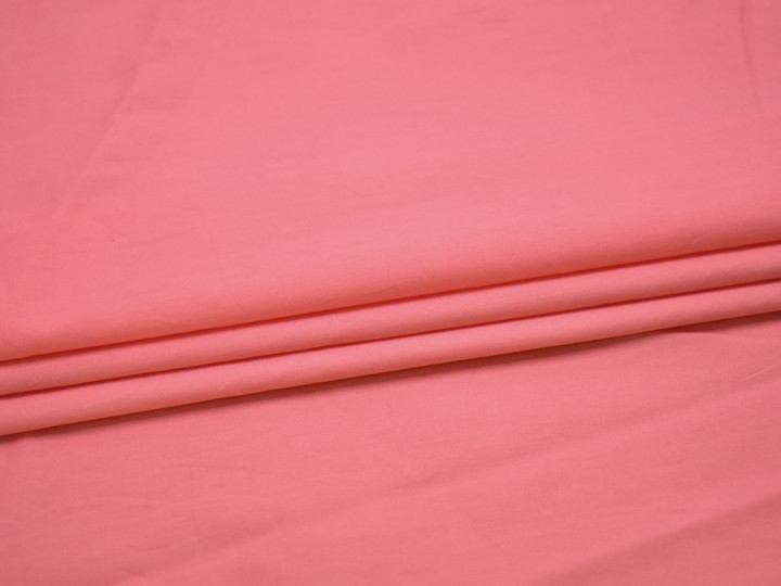 Плательная розовая ткань хлопок БВ120