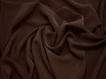 Плательная коричневая ткань полиэстер БА34