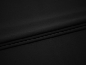 Плательная черная ткань полиэстер БА387