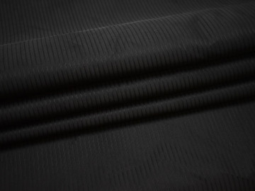 Костюмная черная ткань хлопок вискоза полиэстер ВГ546