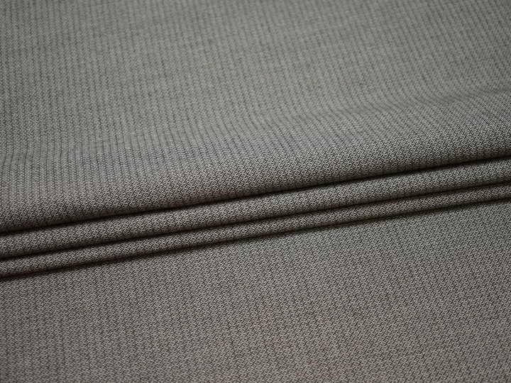 Костюмная серо-черная ткань хлопок полиэстер ВГ520