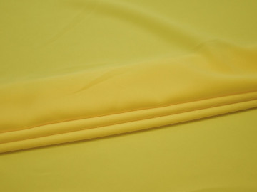 Плательная желтая ткань полиэстер БА143