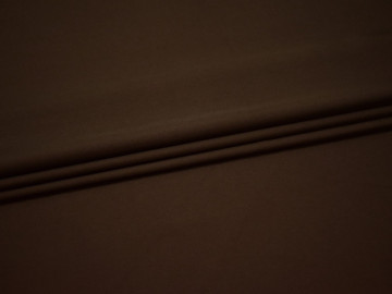 Плательная коричневая ткань полиэстер БА134