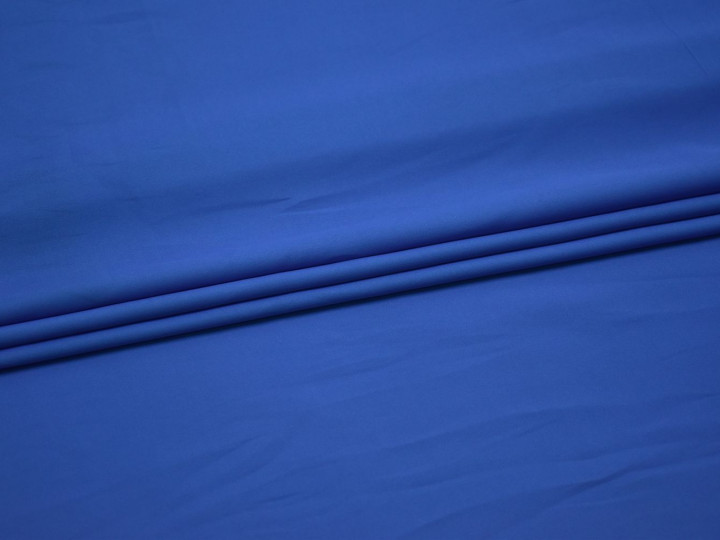 Плательная синяя ткань полиэстер БА354