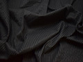Рубашечная тёмно-серая ткань полоска хлопок эластан БВ368