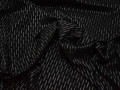 Рубашечная черная ткань геометрия полиэстер эластан БВ355