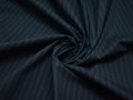 Рубашечная синяя ткань полоска хлопок полиэстер БВ353