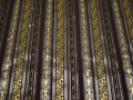 Рубашечная коричневая ткань пейсли хлопок эластан полиэстер БВ347