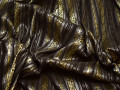 Рубашечная коричневая ткань пейсли хлопок эластан полиэстер БВ347