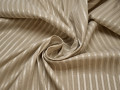 Рубашечная бежевая ткань полоска хлопок полиэстер эластан БВ336