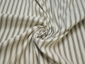 Рубашечная белая ткань полоска хлопок полиэстер эластан БВ332