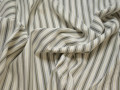 Рубашечная белая ткань полоска хлопок полиэстер эластан БВ332