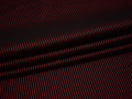Рубашечная черная ткань полоска вискоза полиэстер эластан БВ35