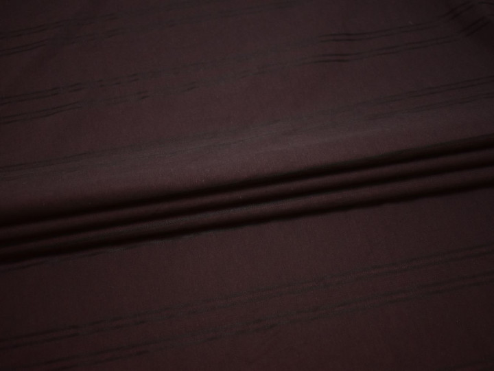 Рубашечная бордовая ткань в полоску хлопок БГ26