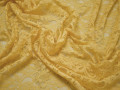 Гипюр желтый цветы полиэстер БВ57