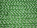 Гипюр зеленый цветы полиэстер БВ475