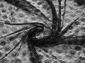Гипюр черный цветы полиэстер БВ574