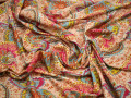 Плательная ткань цветы узор полиэстер ББ255