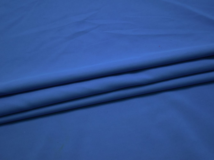 Плательная синяя ткань полиэстер БА423