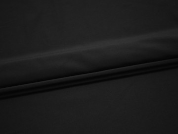 Плательная черная ткань полиэстер БА419