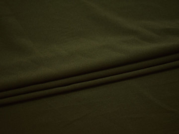 Плательная зеленая ткань полиэстер эластан БА43