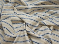 Рубашечная ткань синяя полоска хлопок БГ148
