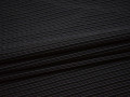 Рубашечная черная ткань фиолетовая полоска хлопок полиэстер БГ1101