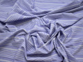 Рубашечная сиреневая ткань полоска хлопок БГ181