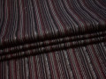 Рубашечная бордовая ткань полоска хлопок эластан БГ175