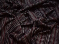 Рубашечная бордовая ткань полоска хлопок эластан БГ175