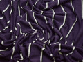 Трикотаж фиолетовый полоска полиэстер АД68