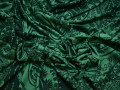 Трикотаж зеленый пейсли узор вискоза АВ15
