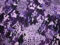 Трикотаж сиренево-фиолетовый абстракция анималистический АВ336