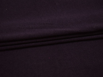 Трикотаж фиолетовый шерсть хлопок АЖ545