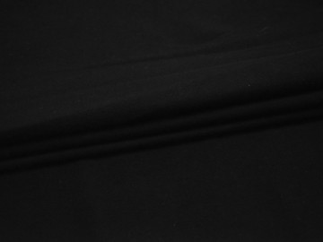 Трикотаж черный полиэстер АЖ543
