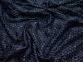 Трикотаж синий полоска вискоза хлопок АВ570