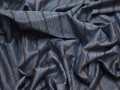 Трикотаж серый синий полоска вискоза АВ559