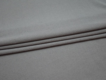 Трикотаж фактурный серый полиэстер АД34
