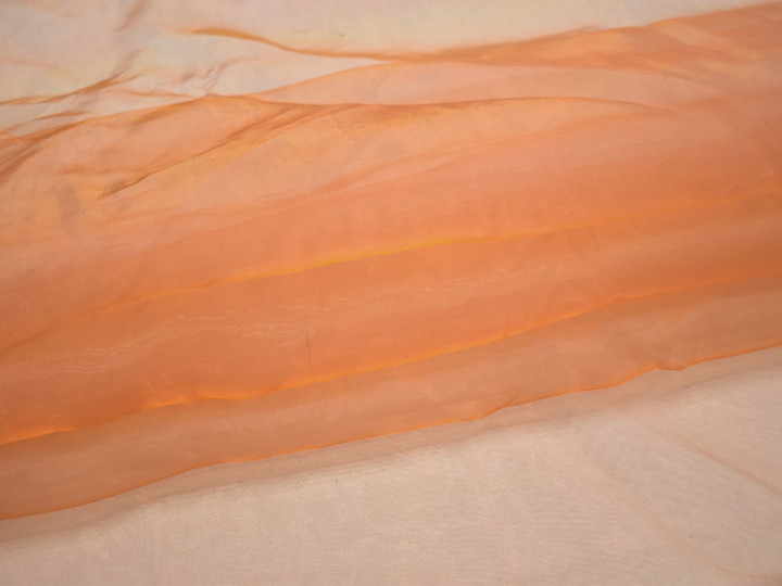 Органза оранжевого цвета полиэстер ГВ523