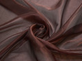Органза коричневого цвета полиэстер ГВ541