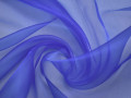 Органза синего цвета полиэстер ГВ544